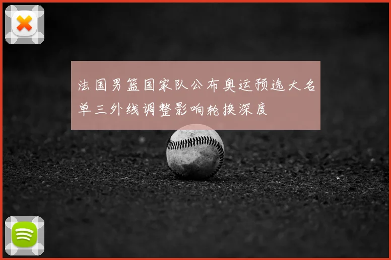 法国男篮国家队公布奥运预选大名单三外线调整影响轮换深度